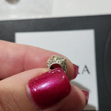 Load image into Gallery viewer, Pandora Retired Sterling Silver Fish Bones Bead with Orange Zirconia - 790426OCZ