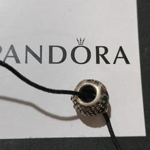 Load image into Gallery viewer, Pandora Sterling Silver Wise Owl Animal Bead w/ Emerald Green Zirconia 791211czn