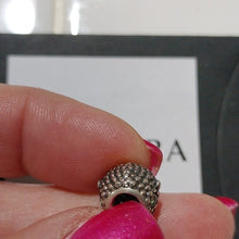 Load image into Gallery viewer, Pandora Sterling Silver Wise Owl Animal Bead w/ Emerald Green Zirconia 791211czn