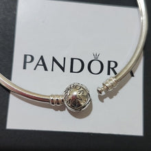 Load image into Gallery viewer, Pandora Sterling Silver Bangle Bracelet Medium 19 Cm