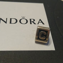 Load image into Gallery viewer, Pandora Initial C Triangular Letter Charm 925 ALE Retired
