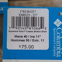 Load image into Gallery viewer, Columbia Sycamore Falls Regular Classic Fit Shorts 40