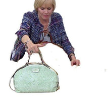 Load image into Gallery viewer, Patricia Nash White Wax Tool Fiora Satchel, Mint