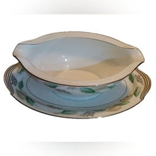 Load image into Gallery viewer, Noritake LYNWOOD Gravy Boat with Attached Plate Vintage