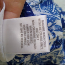 Load image into Gallery viewer, Roz + Ali Full Skirt, Blue + White, Size 10