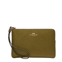 Load image into Gallery viewer, Coach 58032 Corner Zip Wristlet, IM/Citron