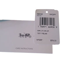 Load image into Gallery viewer, Coach 58032 Corner Zip Wristlet, IM/Citron
