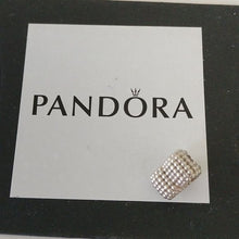 Load image into Gallery viewer, Pandora Sterling Silver Beaded Open Heart Charm 797516