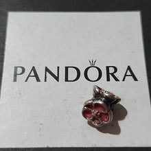Load image into Gallery viewer, Pandora Sterling Silver Red Poppy Bead Charm 790897en07