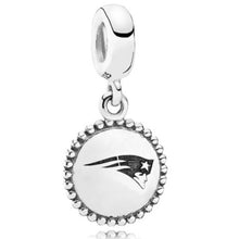 Load image into Gallery viewer, Pandora Sterling Silver Engraved New England Patriots NFL Logo Dangle USB791169