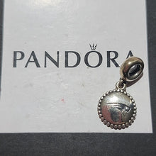 Load image into Gallery viewer, Pandora Sterling Silver Engraved New England Patriots NFL Logo Dangle USB791169
