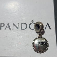 Load image into Gallery viewer, Pandora Sterling Silver Engraved New England Patriots NFL Logo Dangle USB791169