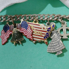 Load image into Gallery viewer, Loaded 1970s Beta Sigma Phi International Sorority Charm Bracelet