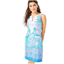Load image into Gallery viewer, Lilly Pulitzer Gabby Stretch Shift, In Full Bloom Engineered Dress, size 6