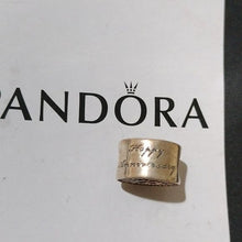 Load image into Gallery viewer, Pandora Ster Silver Wedding Anniversary Celebration Charm w/ Clear CZs -791977cz