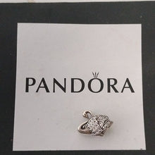 Load image into Gallery viewer, Pandora Sterling Silver Majestic Swan Animal Charm with Clear Zirconia -791732cz