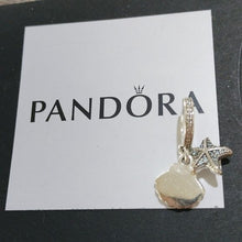 Load image into Gallery viewer, Pandora Sterling Silver Tropical Starfish and Seashell Dangle Charm 792076czf
