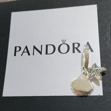 Load image into Gallery viewer, Pandora Sterling Silver Tropical Starfish and Seashell Dangle Charm 792076czf