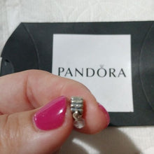Load image into Gallery viewer, Pandora Retired Sterling Silver Quartz April Birthstone Dangle - 790166BK