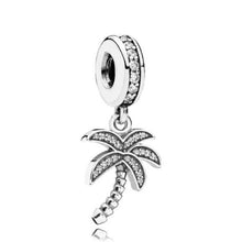 Load image into Gallery viewer, Pandora Sterling Silver Sparkling Palm Tree Dangle Travel Charm w/CZ 791540
