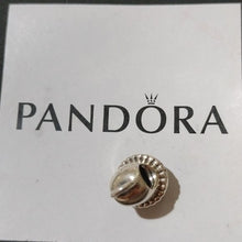 Load image into Gallery viewer, Pandora Sterling Silver Christmas or Wedding Bell with Pearl Dangle - 790517p