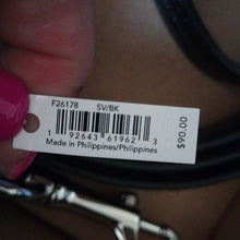 Load image into Gallery viewer, Coach F26178 Small Leather Dog Pet Leash, SV/Black