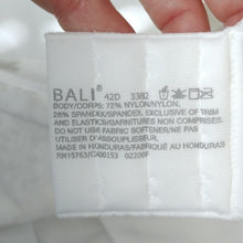 Load image into Gallery viewer, Bali Breathe Lace Underwire Bra, 2-Ply Modal Bra, Convertible, White Lace, 42D