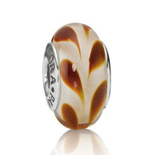 Load image into Gallery viewer, Pandora Retired Brown Swirl Murano Glass Bead - 790671