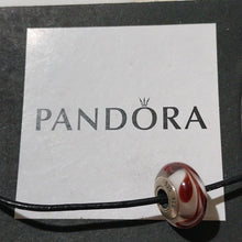 Load image into Gallery viewer, Pandora Retired Brown Swirl Murano Glass Bead - 790671