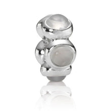 Load image into Gallery viewer, Pandora Retired Sterling Silver Moonstone Cabochon Bead - 790538MS