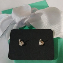 Load image into Gallery viewer, D'Joy Sterling Silver+ Ethiopian Welo Opals w/ Diamonds Post Earrings
