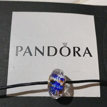Load image into Gallery viewer, Pandora Deep Ocean Sea Glass Faceted Murano Charm 791609 Retired