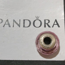Load image into Gallery viewer, Pandora Sterling Silver Pink Fascinating Faceted Murano Glass Charm - 791068
