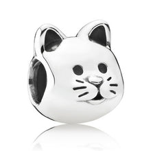 Load image into Gallery viewer, Pandora Retired Sterling Silver Curious Cat Animal Charm - 791706