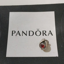 Load image into Gallery viewer, Pandora Retired Sterling Silver Garnet Eye Bead - 790127GR