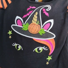 Load image into Gallery viewer, Emily Rose Girl's Fall Applique Halloween Tutu Tunic & Legging Set, Size 2T