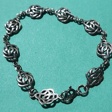 Load image into Gallery viewer, Sterling Silver Celtic Knot Bracelet 7.0"