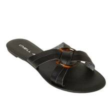 Load image into Gallery viewer, O'Neill Black Vilano Flip Flop Sandals, Size 6