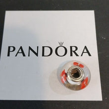 Load image into Gallery viewer, Pandora Red + White Flowers Murano Sterling Silver Charm 791636