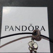 Load image into Gallery viewer, Pandora Retired Sterling Silver Orchid Dangle 791554en12