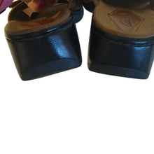 Load image into Gallery viewer, Clark's Tan Slip-On Adjustable buckle Wedge Mules, US Size 6.5M
