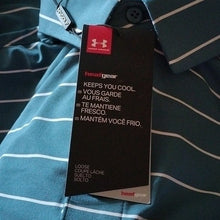 Load image into Gallery viewer, Under Armour Heat Gear Loose Fit Athletic Polo, Static Blue, Size XL