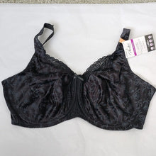 Load image into Gallery viewer, Playtex Secrets Lifts & Supports Full Figure Unlined U/W Bra 4422, Black 42DD