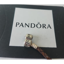 Load image into Gallery viewer, Pandora Double Brown Leather Bracelet with Pandora Clasp - 590705CBN-D 13.78"