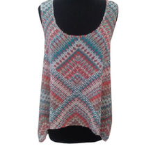 Load image into Gallery viewer, American Rag Sleeveless Racerback Top, Southwestern Pattern + Colors, Size Large