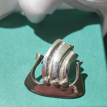 Load image into Gallery viewer, Sterling Silver Viking Ship Pendant