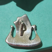 Load image into Gallery viewer, Sterling Silver Viking Ship Pendant