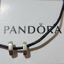 Load image into Gallery viewer, Pandora Sterling Silver Hexagon Bead Spacer Charms, Set Of 2 790154