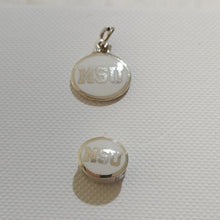 Load image into Gallery viewer, Sterling Silver MSU Michigan State Spartans Charm & Pendant Set