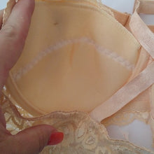Load image into Gallery viewer, GYCL Ultrathin Underwire Push Up 3/4 Lace Bra, Peach, size Large 38B